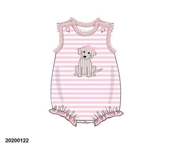 Pre Order 149: Spring Puppy- Girl Knit Bubble