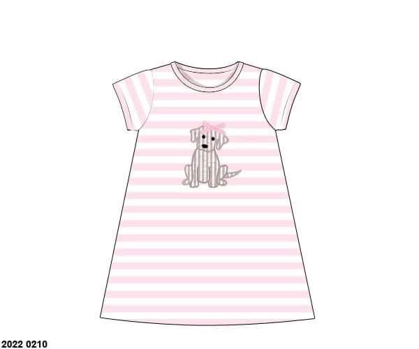 Pre Order 149: Spring Puppy- Knit Play Dress