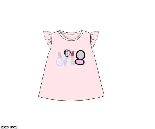 RTS: Girls Casual Mix & Match- Knit Make Up Shirt