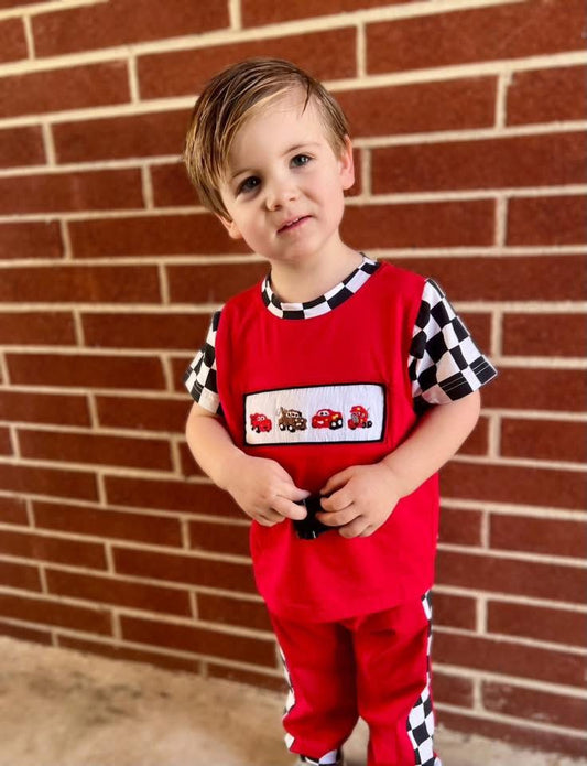 RTS: BBS Dress Up- Boys Ka-chow! Jogger Set