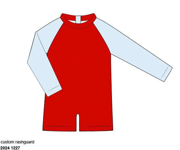 RTS: Grand Ole Swim- Boys 1pc Rash Guard (Without Monogram)