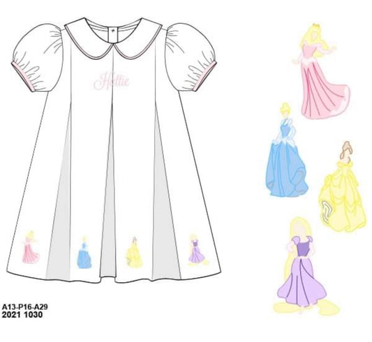 Customer Choice Pre Order 1: Girls Embroidered Princess Dress