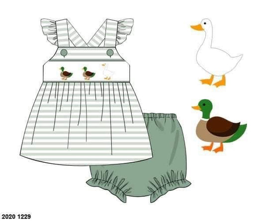 Customer Choice Pre Order 1: Girls "Duck, Duck, Goose!" Bloomer Set