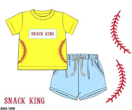 Customer Choice Pre Order 1: Boys Softball Name Smock Shortie Set