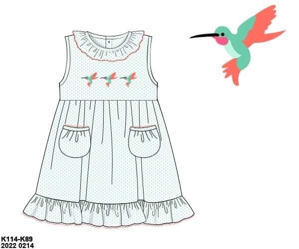 Customer Choice Pre Order 1: Girls Hummingbird Knit Dress