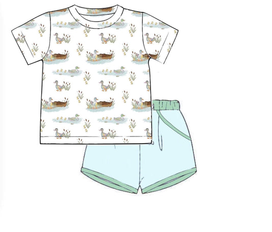 Customer Choice Pre Order 1: Boys SS Busy Bees Shortie Set