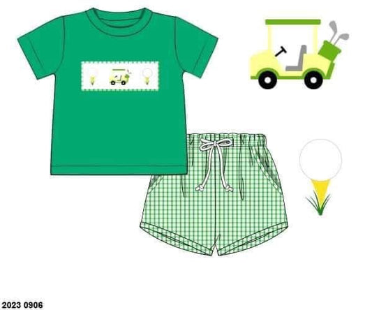 Customer Choice Pre Order 1: Boys Golf Woven Shortie Set