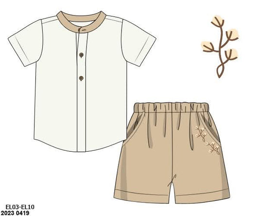 RTS: Brookwood Cotton- Boys Short Set
