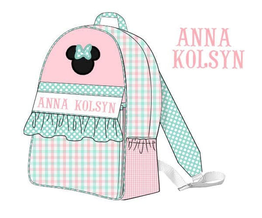 Customer Choice Pre Order 1: Girls Mouse Smocked Backpack