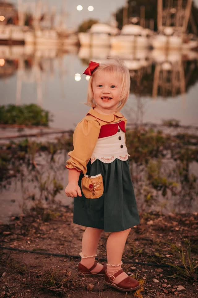 Customer Choice Pre Order 1: Girls Golden Meadows 2Pc Dress