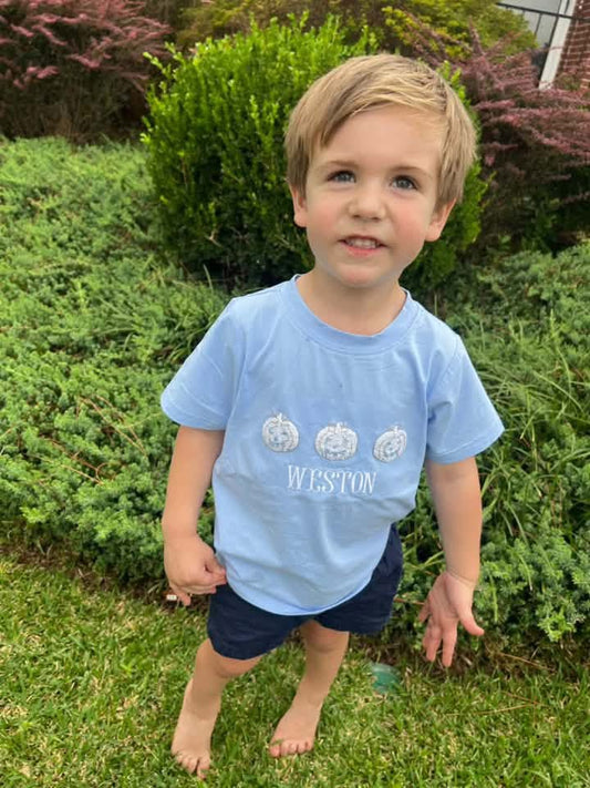 RTS: Prep O' Lanterns- Boys French Knot Shirt