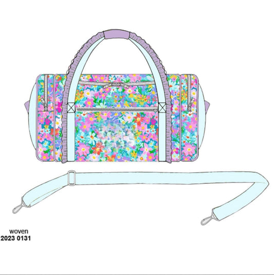 RTS: Lilac Blooms- Duffle Bag