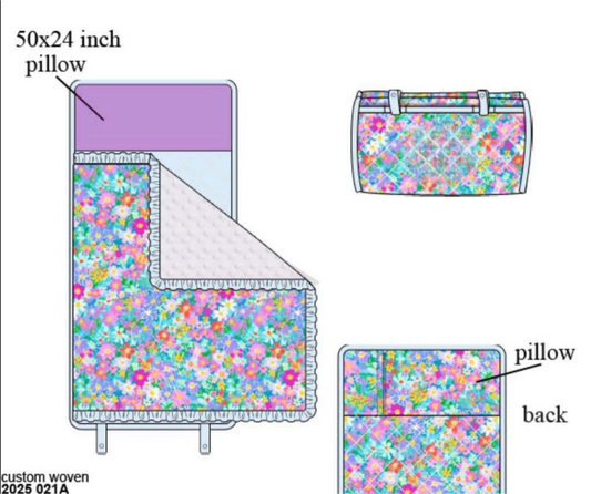 RTS: Lilac Blooms- Nap Mat