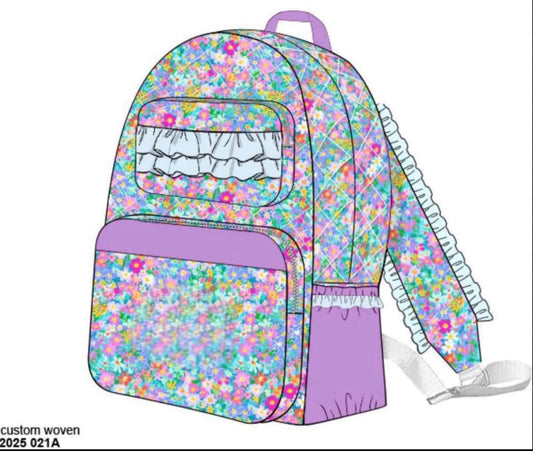 RTS: Lilac Blooms- Backpack