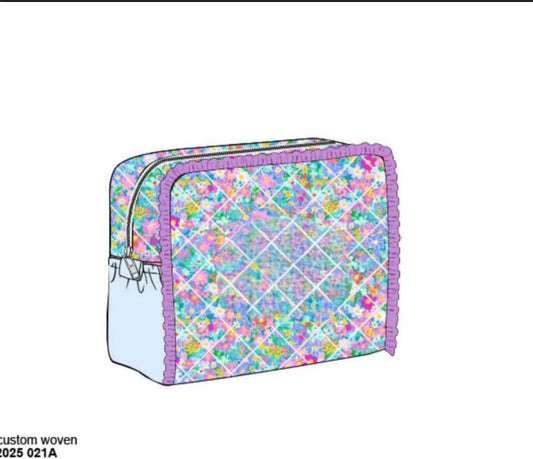 RTS: Lilac Blooms- Accessory Bag