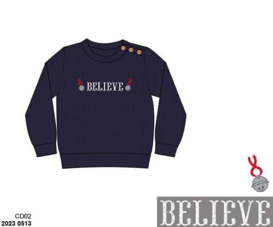 RTS: Christmas Sweaters- Boys/Adult Believe Sweater