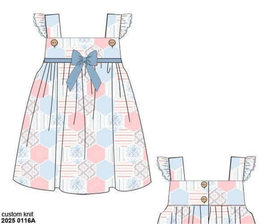 RTS: Palmer Patches- Girls Woven Dress