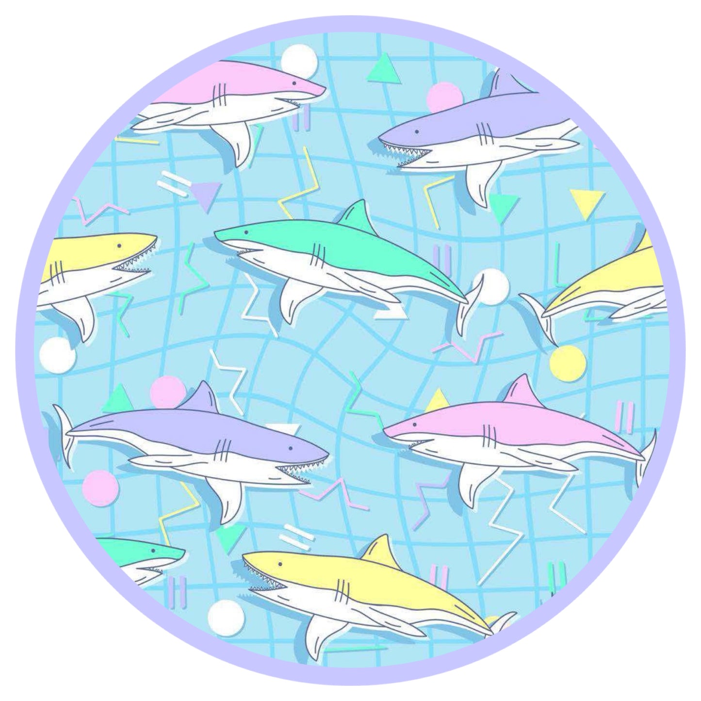 RTS: Nostalgic Sharks- Boys Woven Swim Shorties