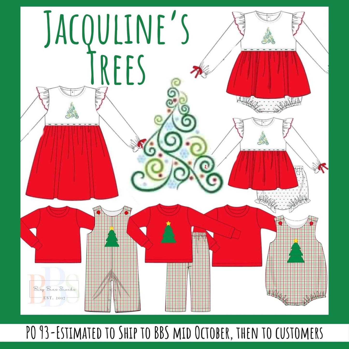RTS: Jacqueline’s Trees- Boys 2pc Bubble