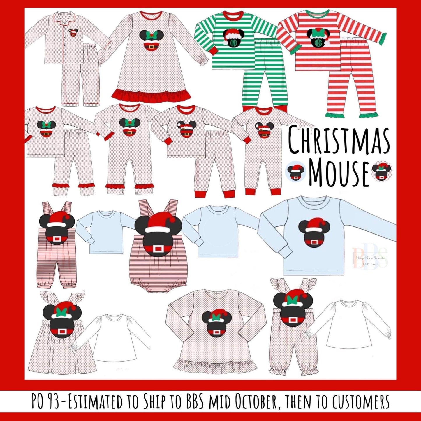 RTS: Merry Mouse Head- Boys Knit Shirt