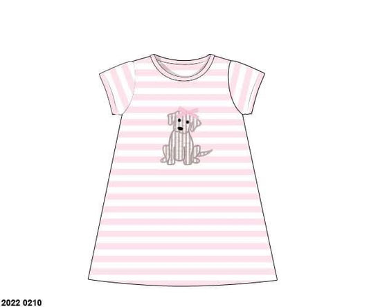 Pre Order 138: BBS Puppy- Girls Knit Dress