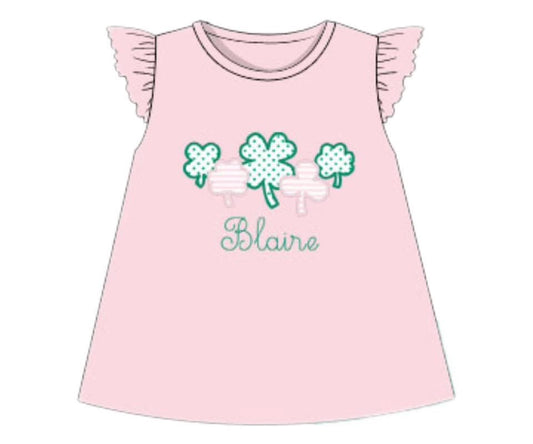 RTS: Merry Mouse Head- Girls Knit Shirt