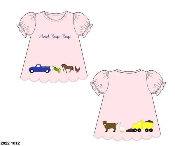Pre Order 133: Book Shirts- Girls Beep! Beep! Knit Shirt