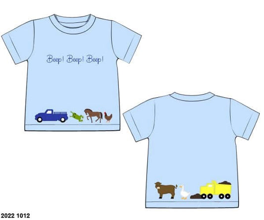 Pre Order 133: Book Shirts- Boys Beep! Beep! Knit Shirt