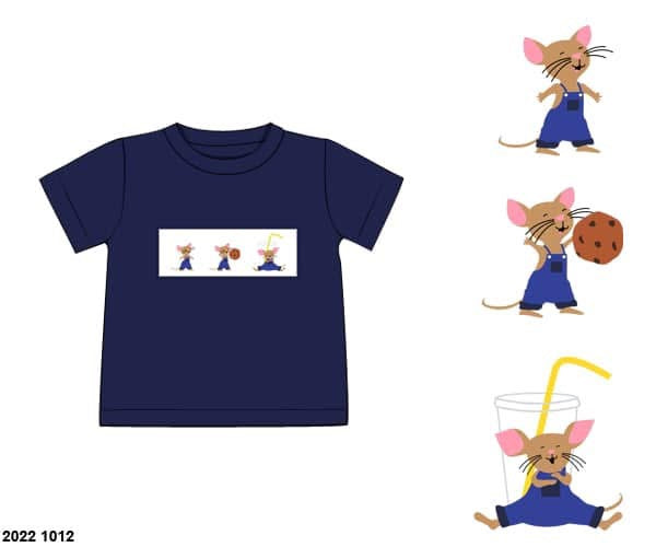 Pre Order 133: Book Shirts- Boys Cookie Mouse Shirt