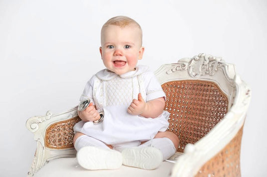 Pre Order 133: Hattie's Heirloom- Boys Woven Bubble