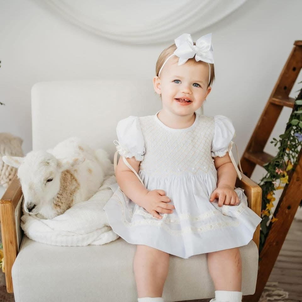 Pre Order 133: Hattie's Heirloom- Girls Woven Bloomer Set