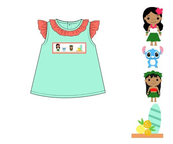 RTS: Character Collection- Girls Experiment 626 Smocked Shirt