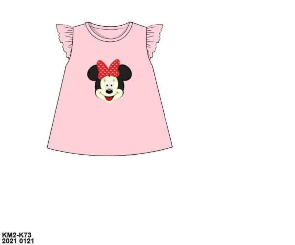 RTS: Character Collection- Girls Mouse Appliqué Shirt