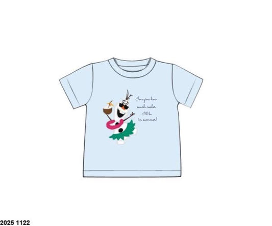 RTS: Character Collection- Boys Summer Snowman Shirt