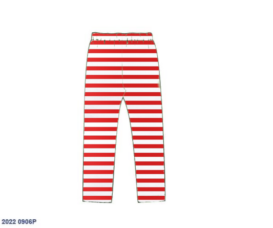 RTS: Christmas Bottoms- Girls Red Stripe Knit Leggings