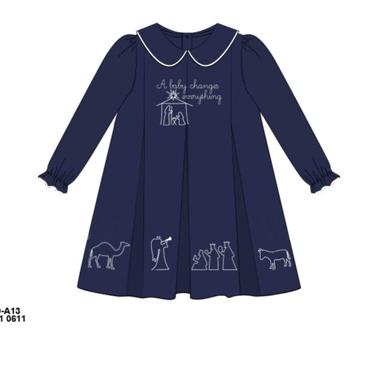 RTS: A Baby Changes Everything- Girls Woven Dress