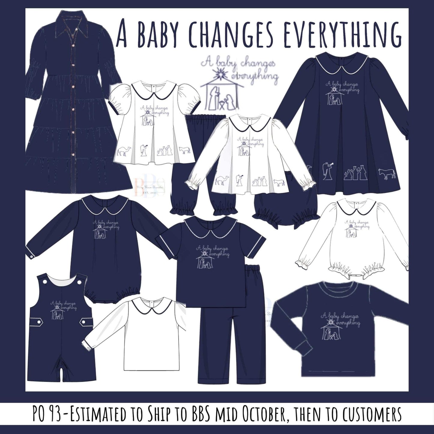 RTS: A Baby Changes Everything- Boys Knit Shirt