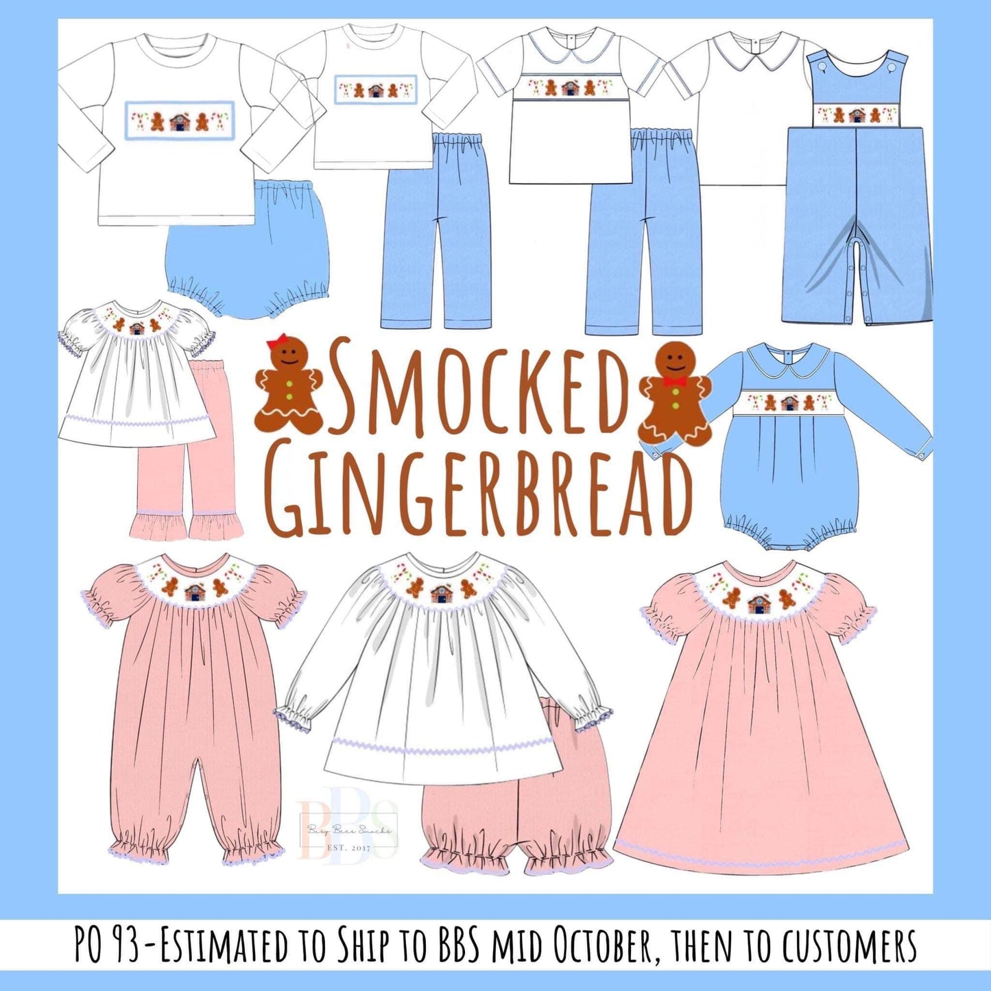 RTS: Smocked Gingerbread- Girls Corduroy Romper