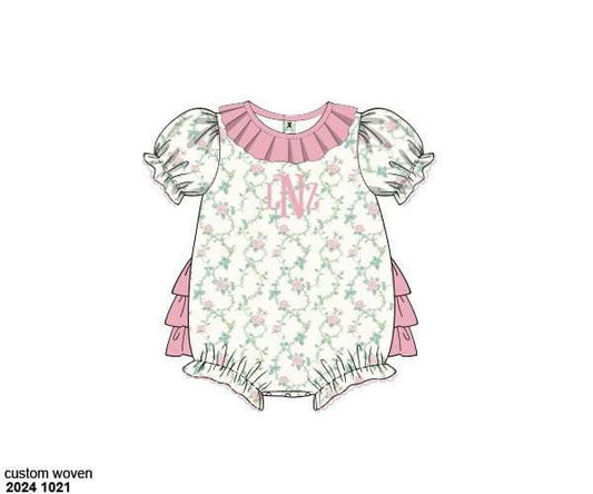 RTS: Rose Trellis- Girls Woven Bubble