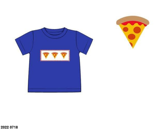 RTS: Boys Only- Pizza Smock Knit Shirt