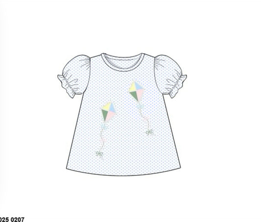RTS: Girls Casual Mix & Match- Knit Kites Shirt