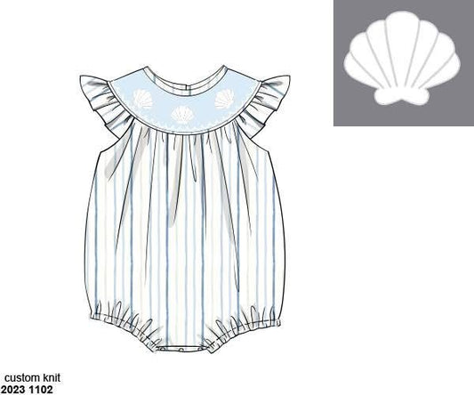 Pre Order 135: Shelly Stripes- Girls Bishop Bubble