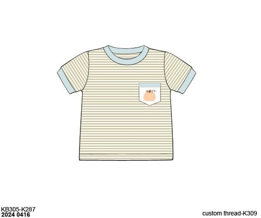 RTS: Pumpkin Hollow- Boys Pocket T-shirt
