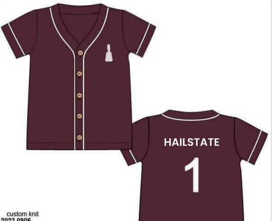 RTS: Baseball Jerseys- Adult Cowbell "HAILSTATE"