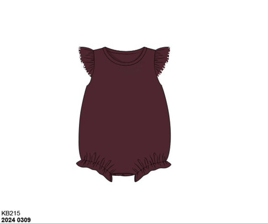 RTS: Girls Knit Bubble- Maroon