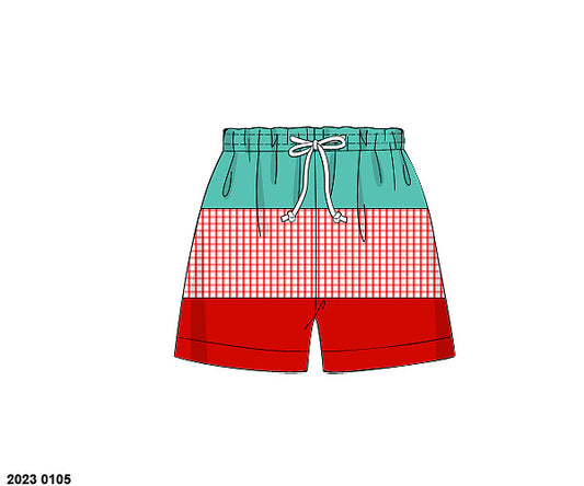 RTS: Strawberry Swim- Boys/Adult Woven Swim Shorts
