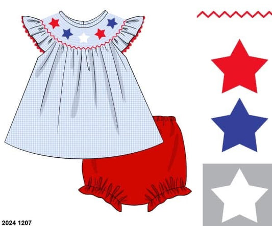 RTS: Hidle Stars- Girls Knit Bloomer Set