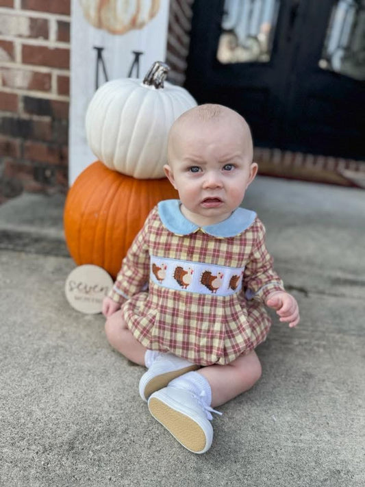 RTS: Warren Turkeys- Boys Woven Bubble