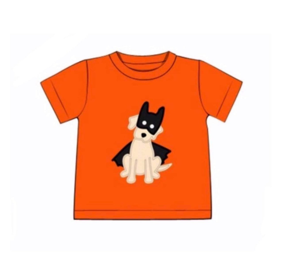 RTS: Halloween Shirt Only- Boys Bat Dog