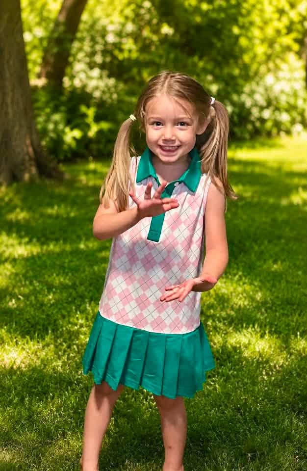 Pre Order 147: Rep Request- Girls Country Club Prep Knit Dress